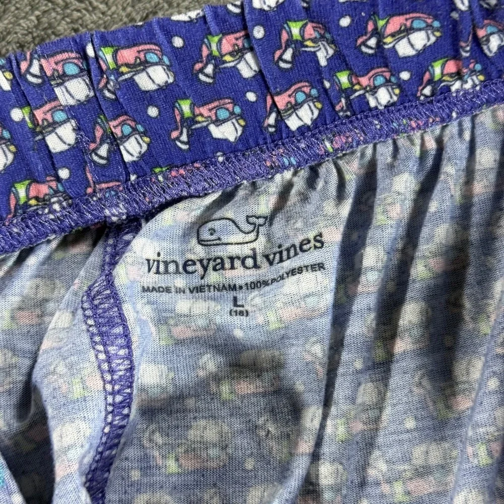 Vineyard Vines Pajama Pants Large 16 Blue Purple Good Whale Print Bundle